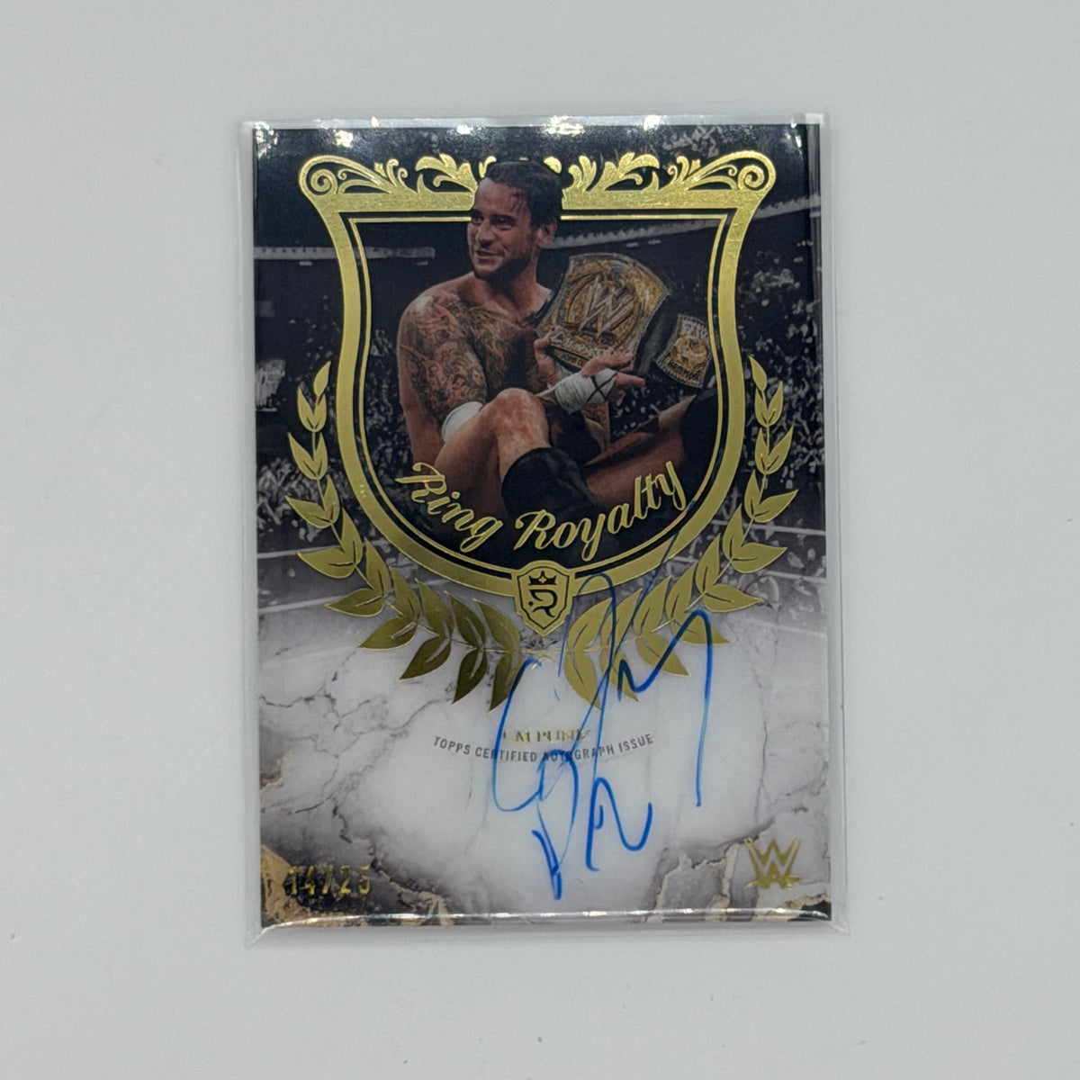 CM Punk Wrestling WWE Topps 2025 Royalty Auto /25