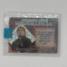 Samwise Gamgee Lord of the Rings Trilogy Topps 2003 Memorabilia