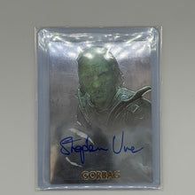 Stephen Ure as Gorbag Lord of the Rings Trilogy Topps 2007 Chrome Auto