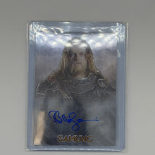 Bruce Hopkins as Gamling Lord of the Rings Trilogy Topps 2007 Chrome Auto