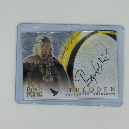 Bernard Hill as Theoden Return of the King Lord of the Rings Topps 2003 Auto