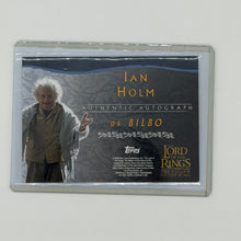 Ian Holm as Bilbo Return of the King Lord of the Rings Topps 2003 Auto