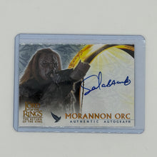 Sala Baker Morannon Orc Return of the King Lord of the Rings Topps 2003 Auto