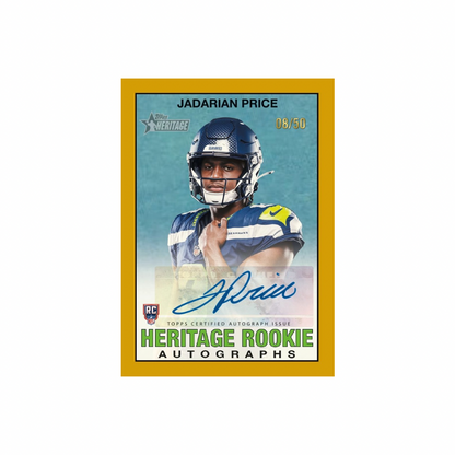 2026 Topps Heritage Football Hobby Box